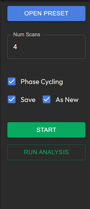 Experiment Control Panel Image