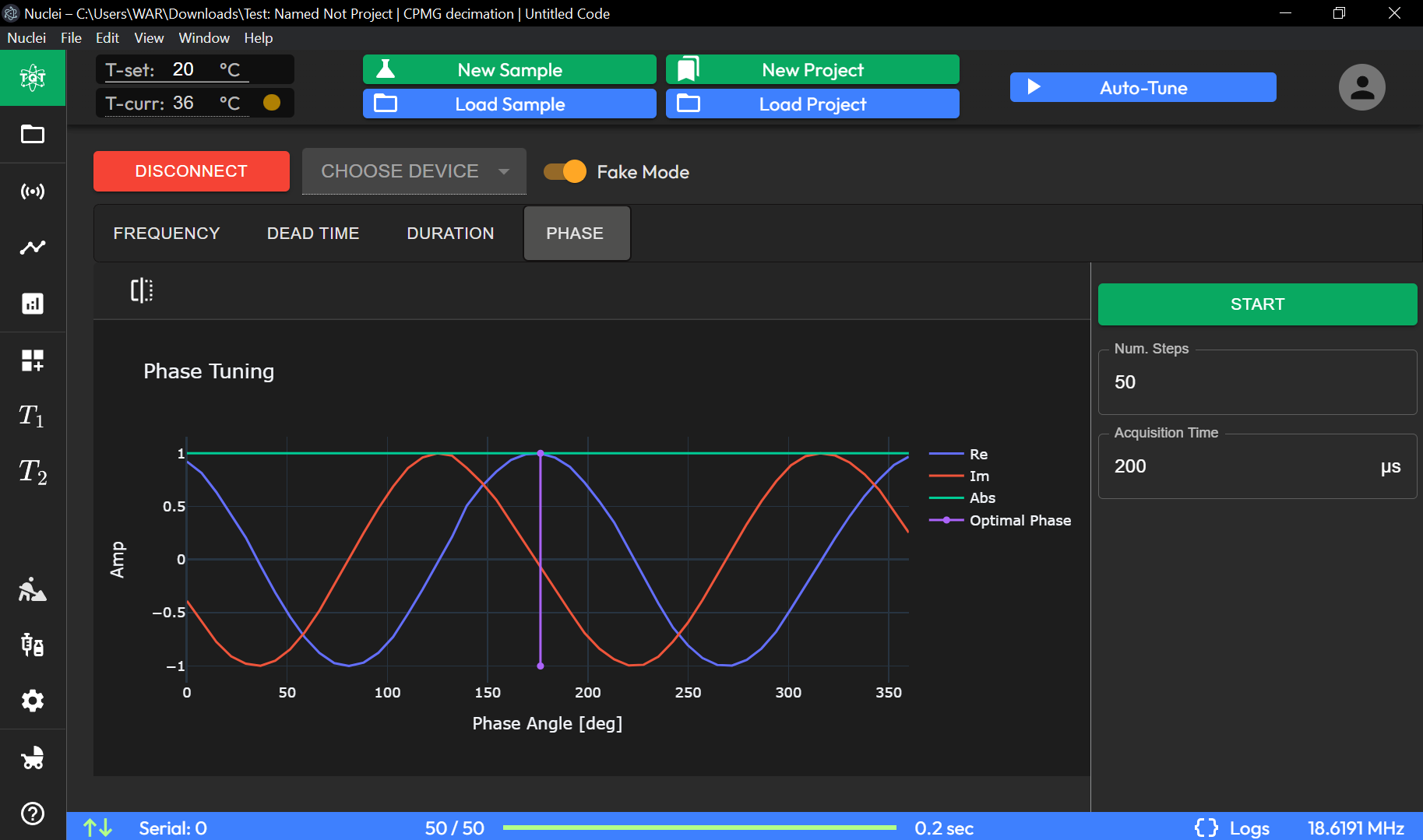 Home Page - Phase Tab