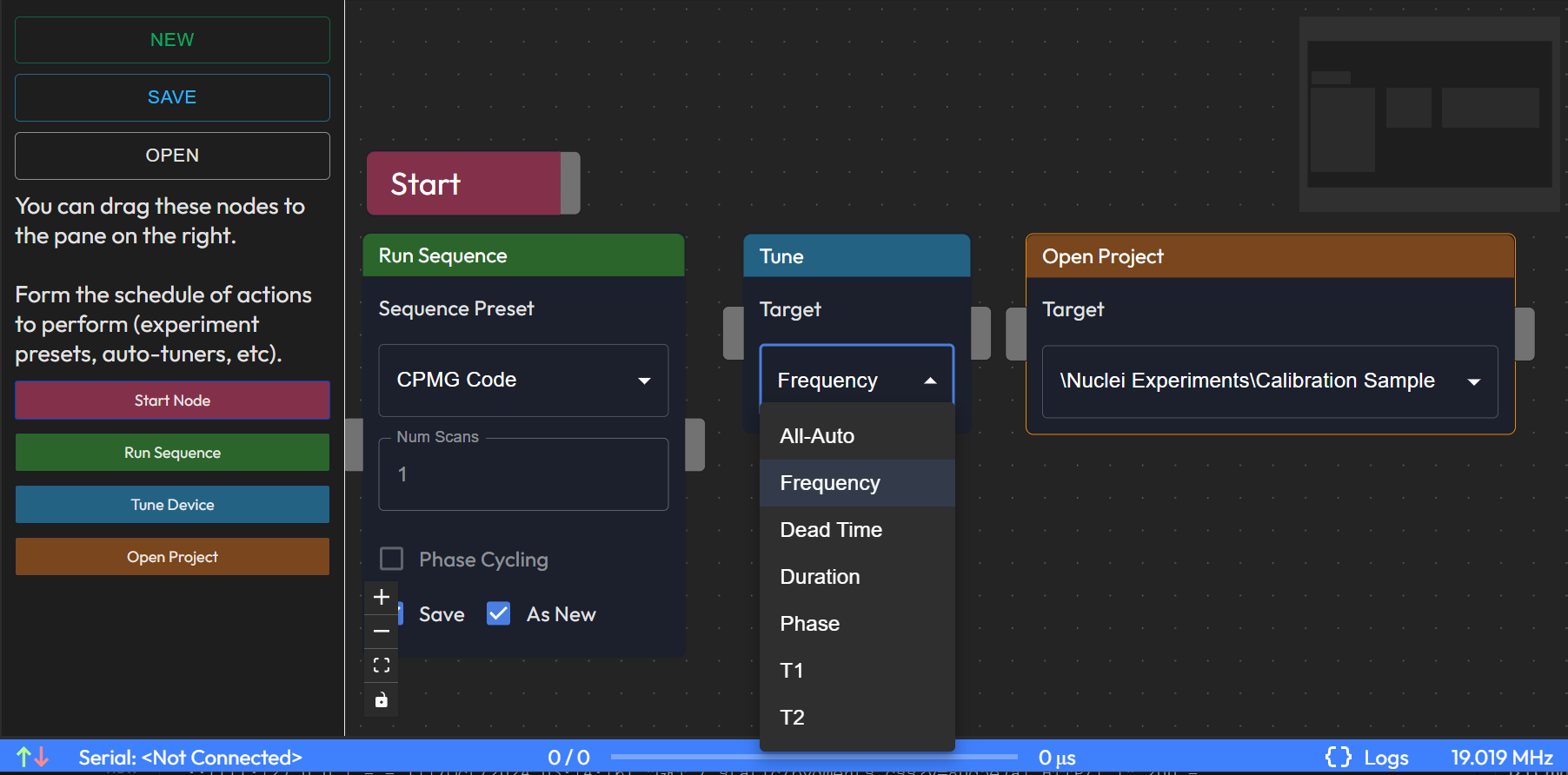 Task Scheduler Page Nodes Types