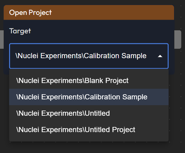 Task Scheduler Page Open Project Node